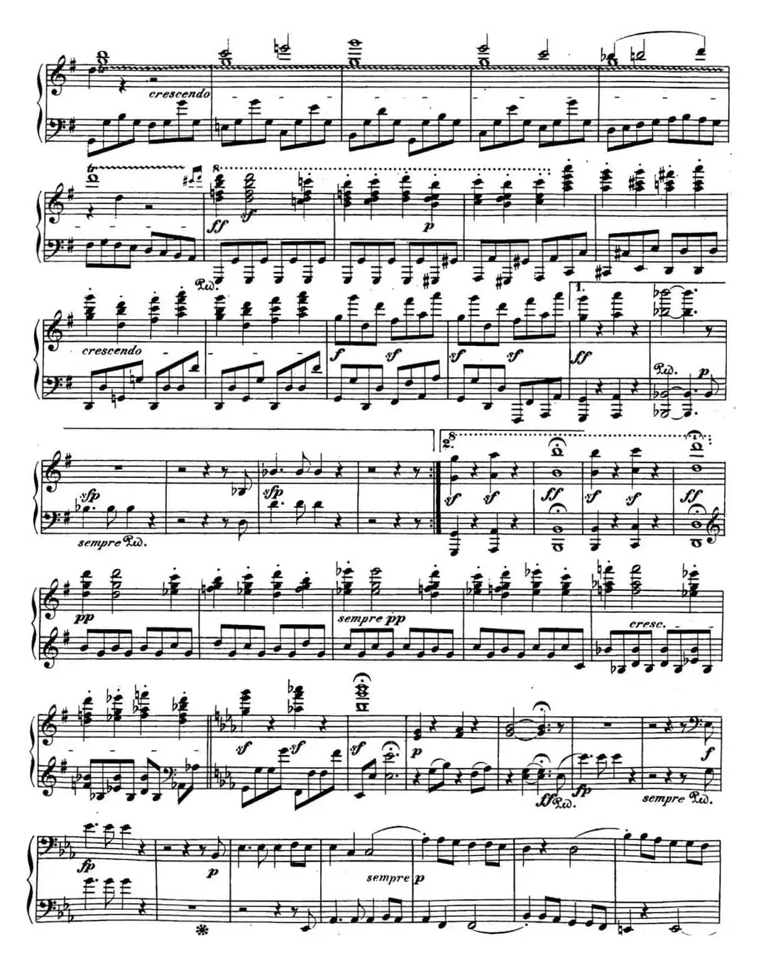 贝多芬钢琴奏鸣曲29 钢琴（锥子键琴）降B大调 Op.106 B-flat major