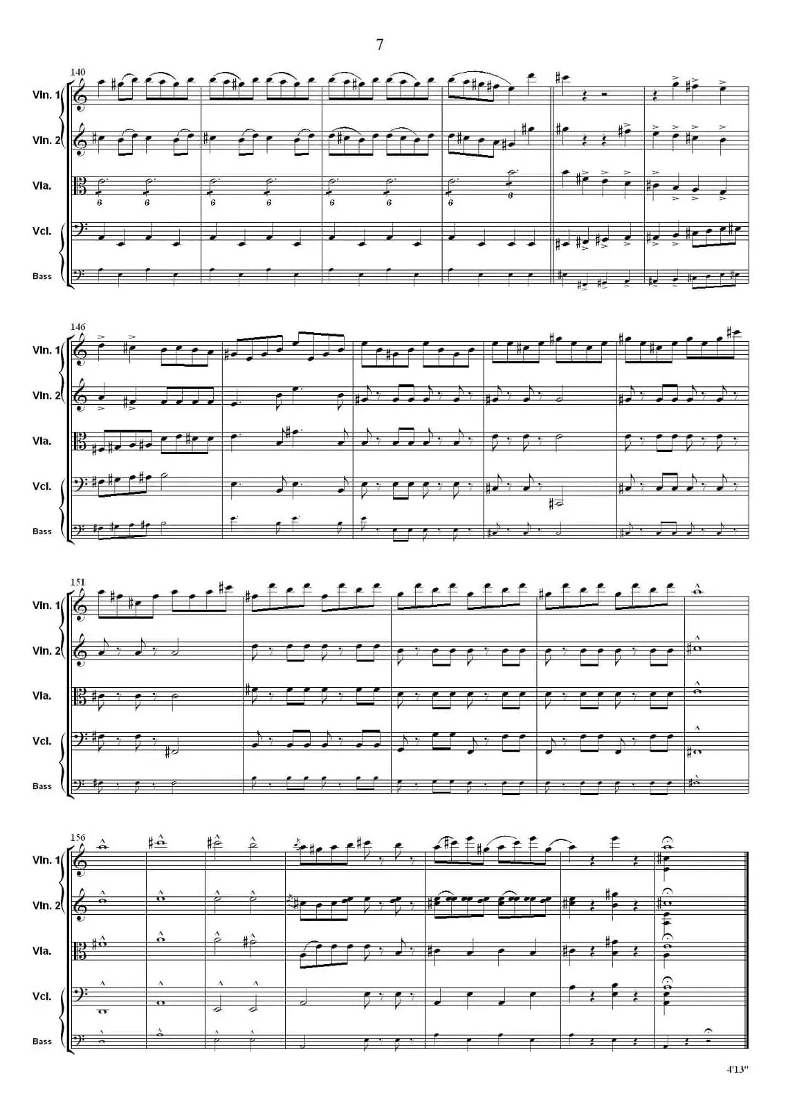 Rakoczy March（弦乐合奏）