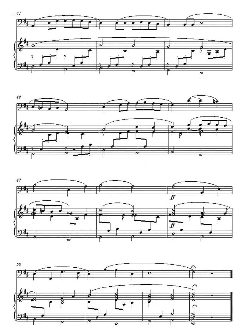 Canon in D（D大调卡农）（大提琴+钢琴伴奏）