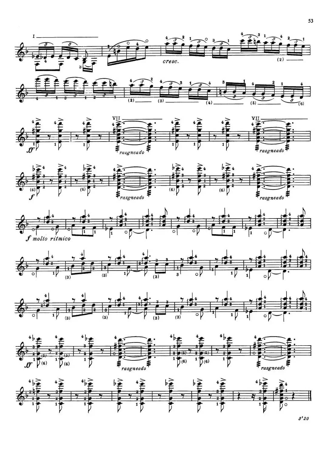 Joaquin Rodrigo Music for Guitar（罗德里戈吉他音乐P47-53）（古典吉他）