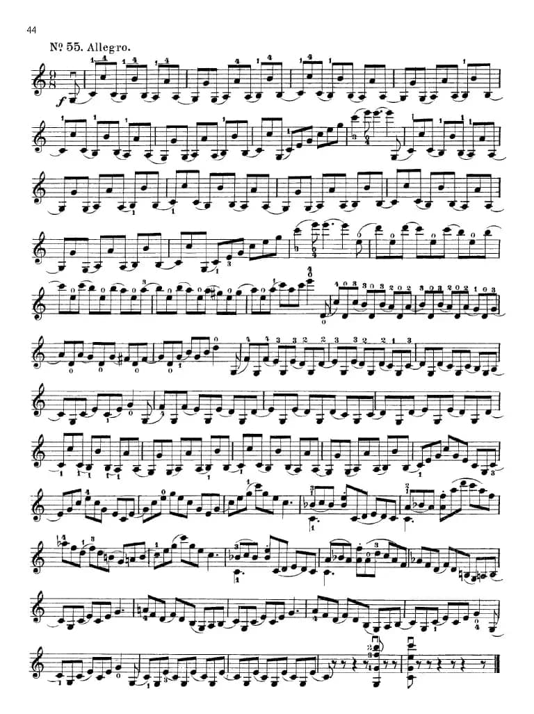 沃尔法特60首练习曲 Op.45（第41-49页）