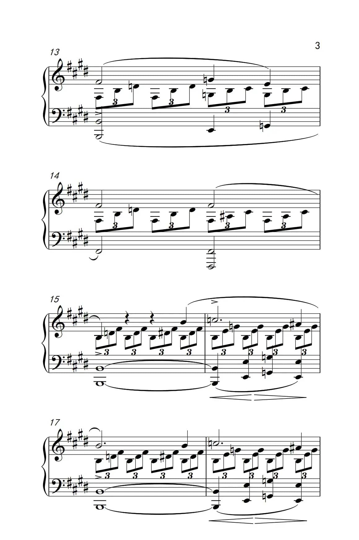 ”月光“奏鸣曲第一乐章