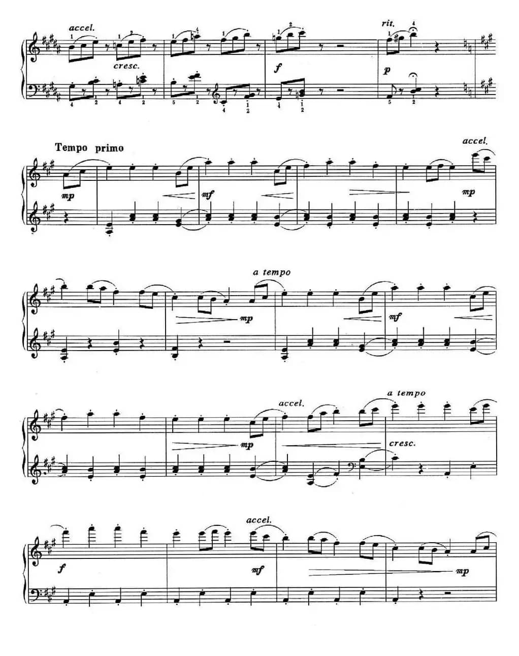 儿童组曲 快乐的节日（钢琴独奏）