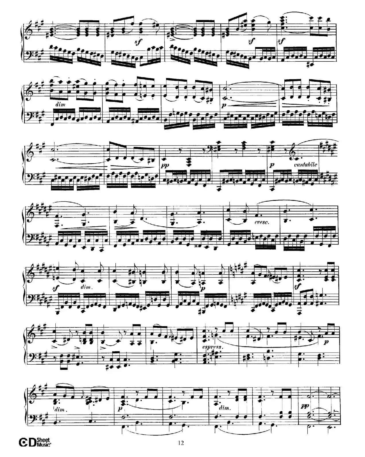 Fantasy in f-Sharp Minor Op.28(升f小调幻想曲)