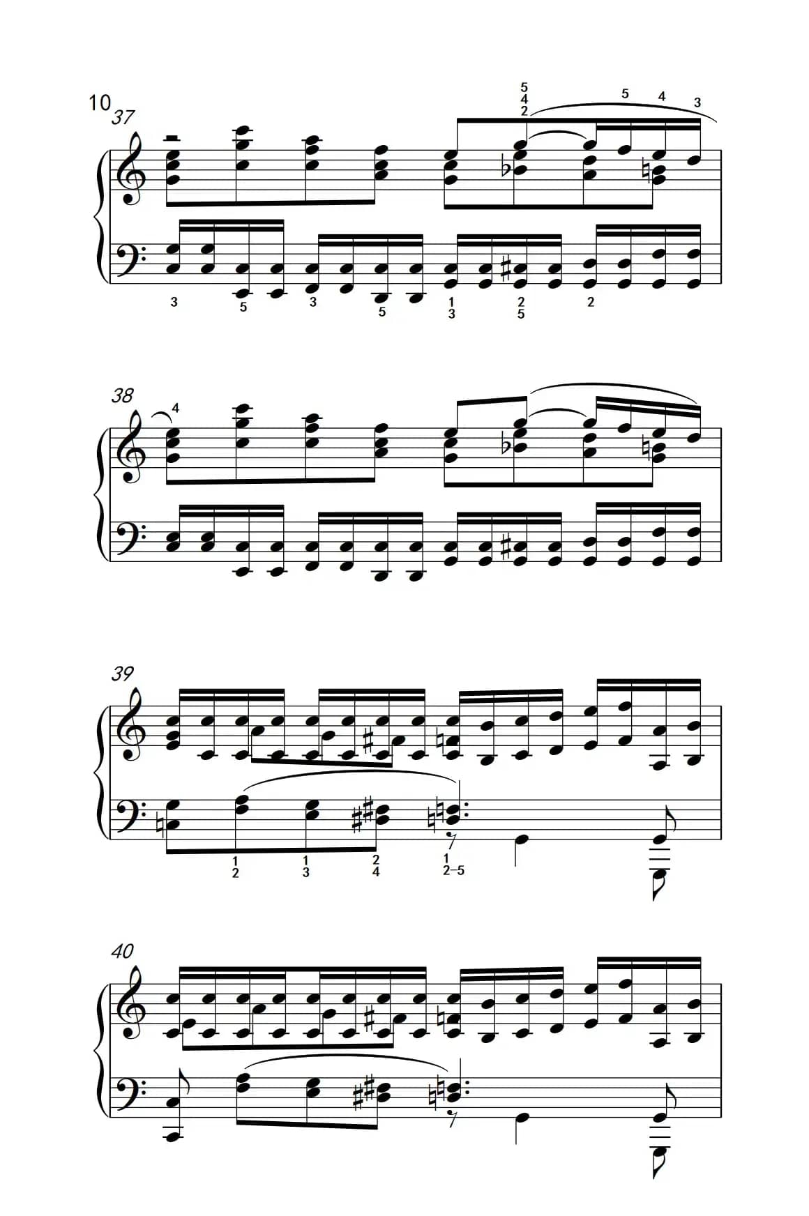 莫什科夫斯基 钢琴练习曲（第四首）