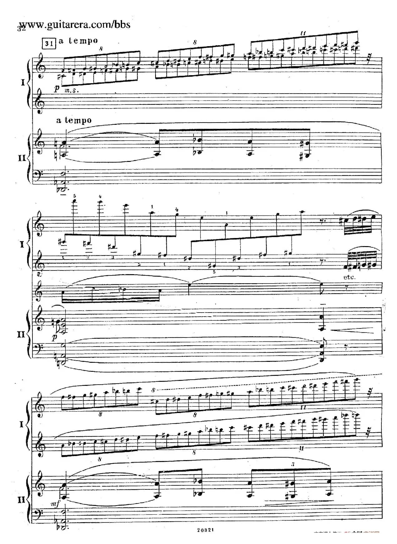 Rhapsody On A Theme Of Paganini Op.43（帕格尼尼主题狂想曲·双钢琴）（P21——40）