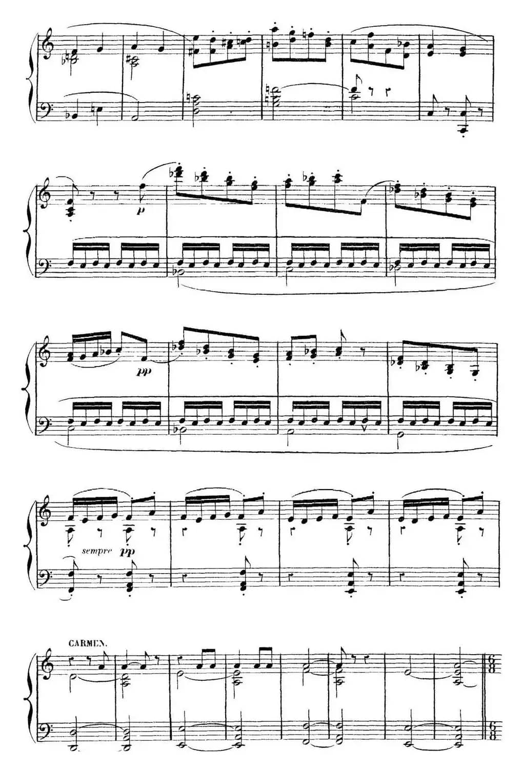 Carmen for Solo Piano（卡门全剧钢琴独奏版）（No.20）