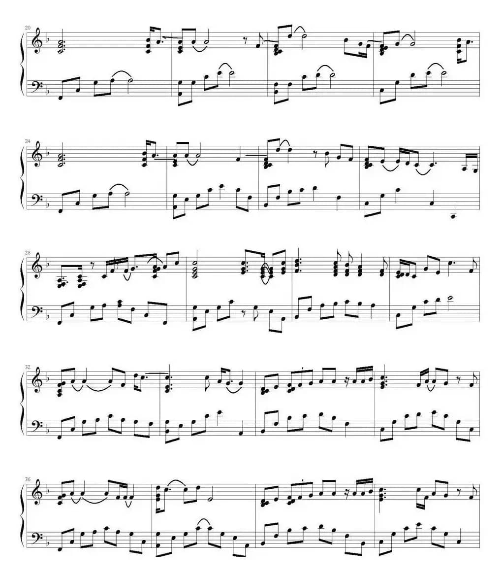 回家（弹琴吧制谱版）