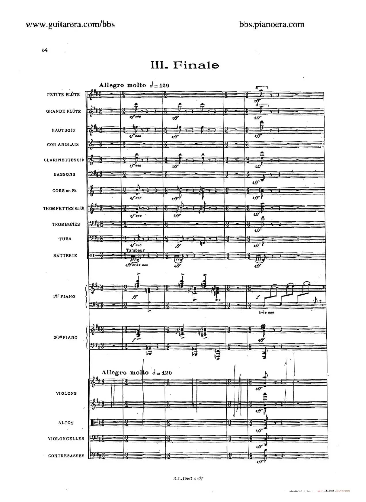 Concerto for 2 Pianos in d Minor（d小调双钢琴协奏曲·总谱）