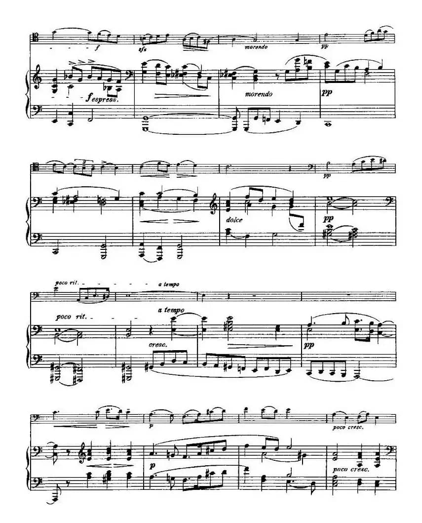 马克斯·布鲁赫 Op70 4首（大提琴+钢琴）