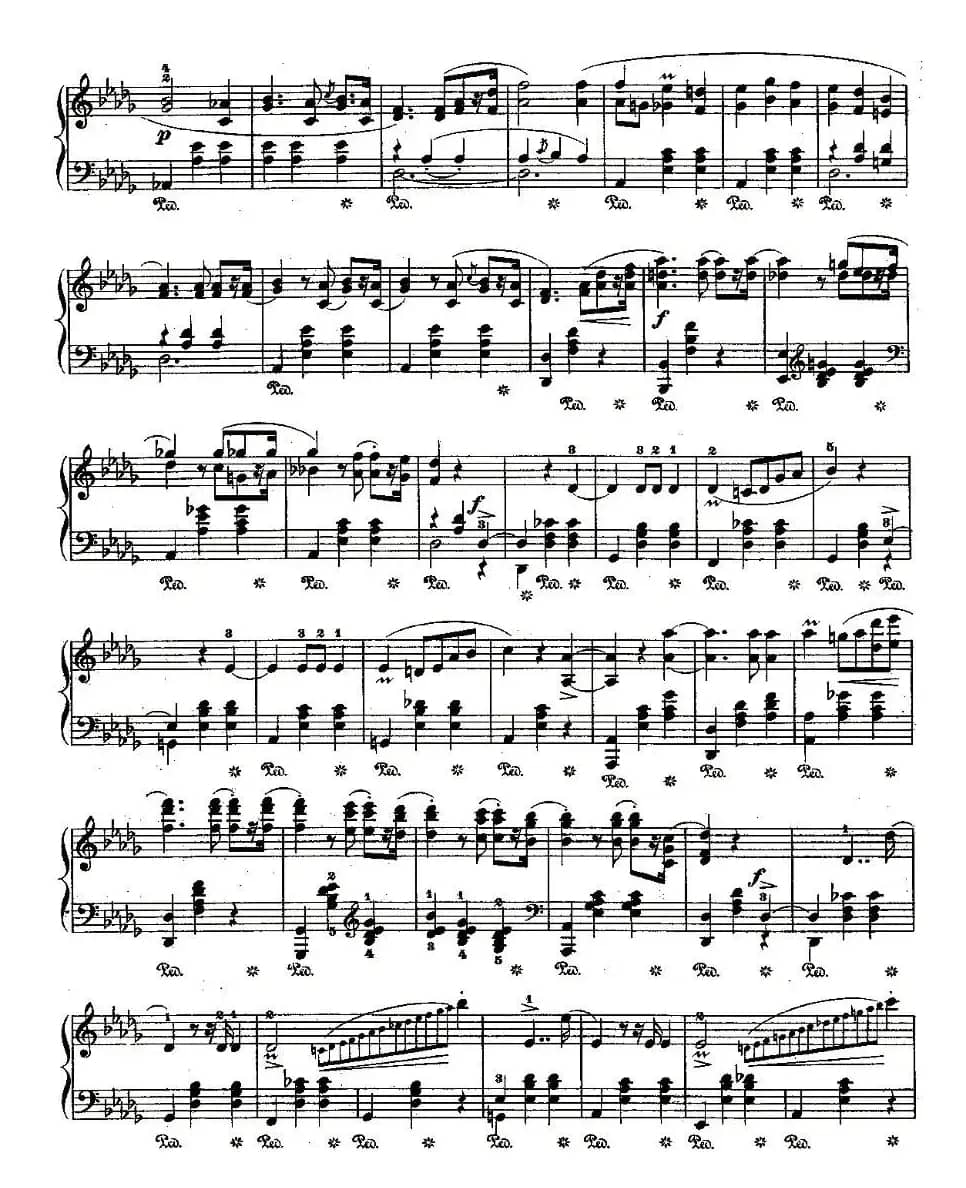 valse brillante，Op.34, No.1