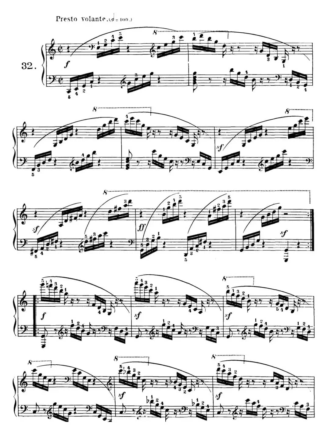 40首车尔尼Op.299钢琴快速练习曲（NO.32）