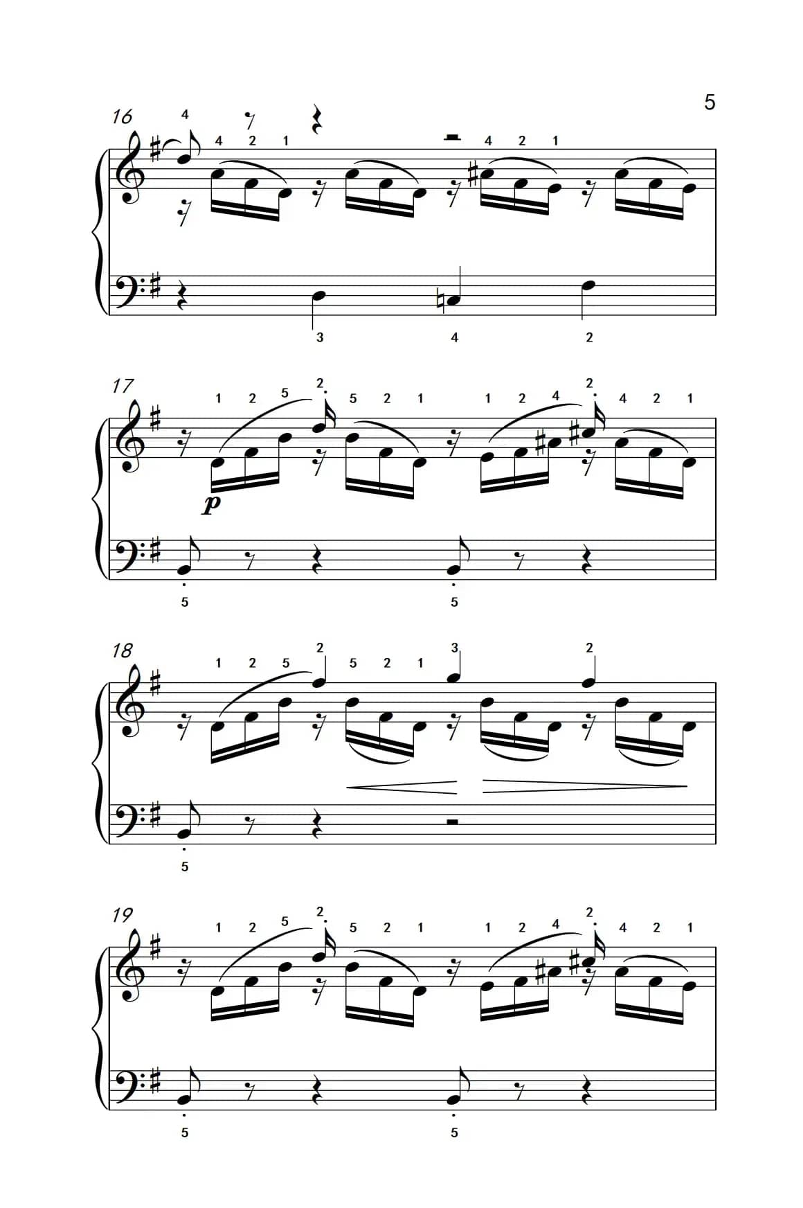 燕子（老年大学 钢琴教程 3）