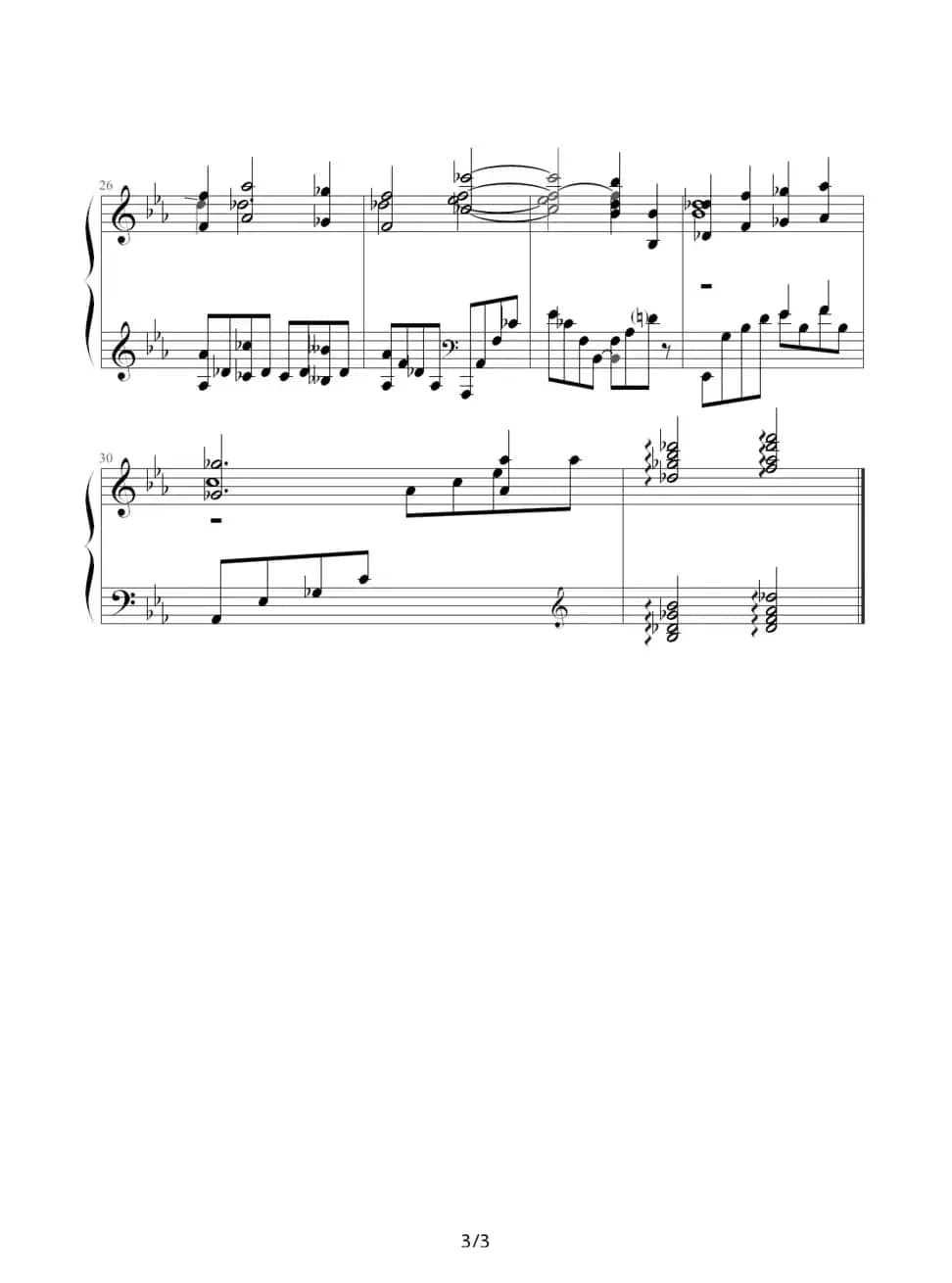 第二钢琴协奏曲第三乐章（部份）