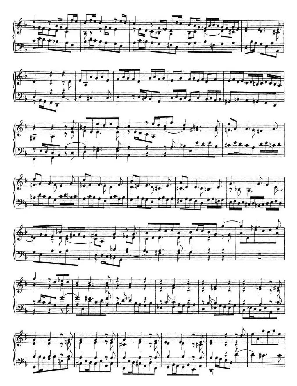 Toccata Minor BWV 913（7首托卡塔·No.4 d小调）