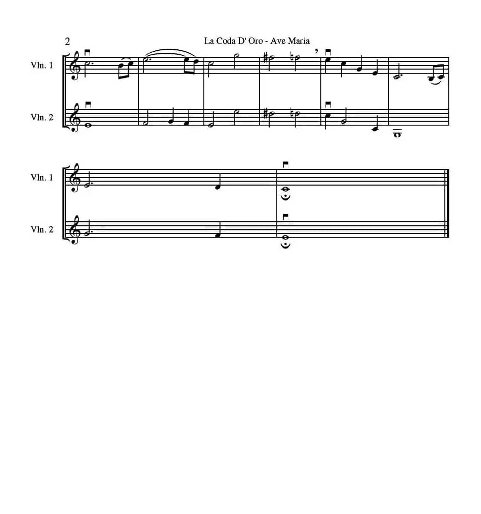 La Corda D'Oro - Ave Maria（小提琴二重奏）