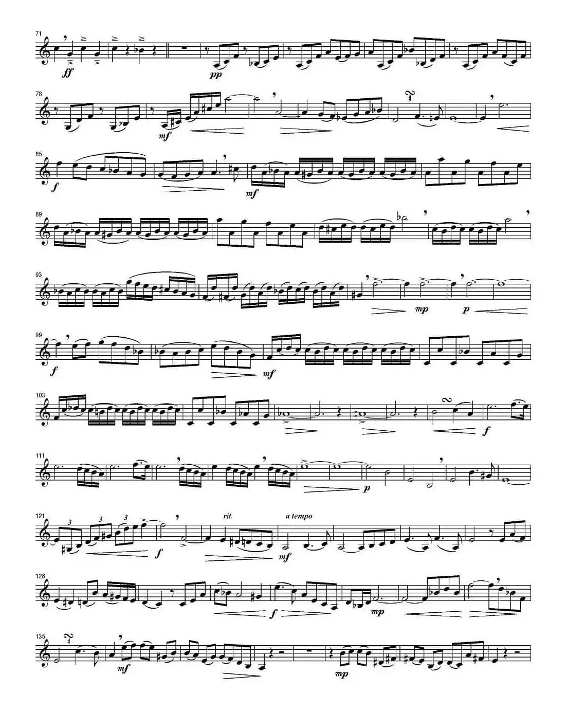 Arpeggione Sonata（小号谱）