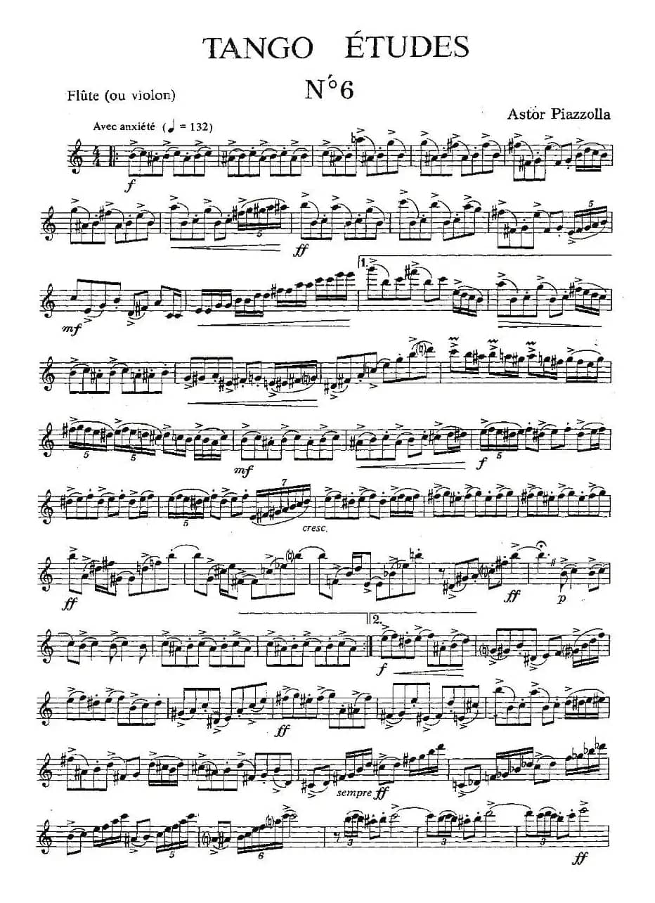 Tango Etudes 之六