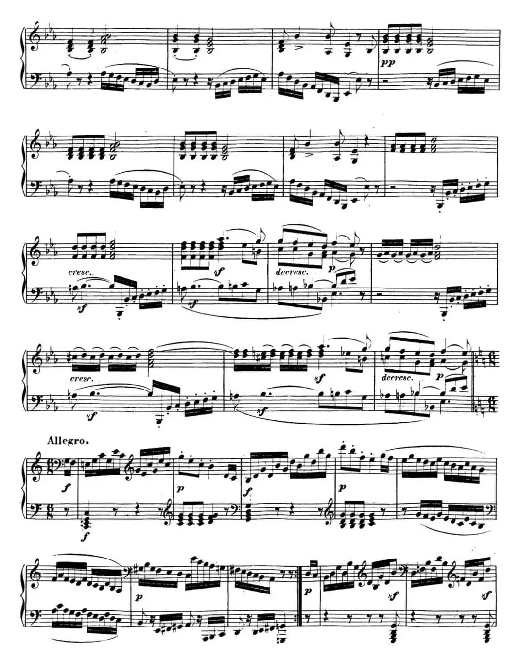 贝多芬钢琴奏鸣曲13 幻想奏鸣曲 降E大调 Op.27 No.1 E-flat major