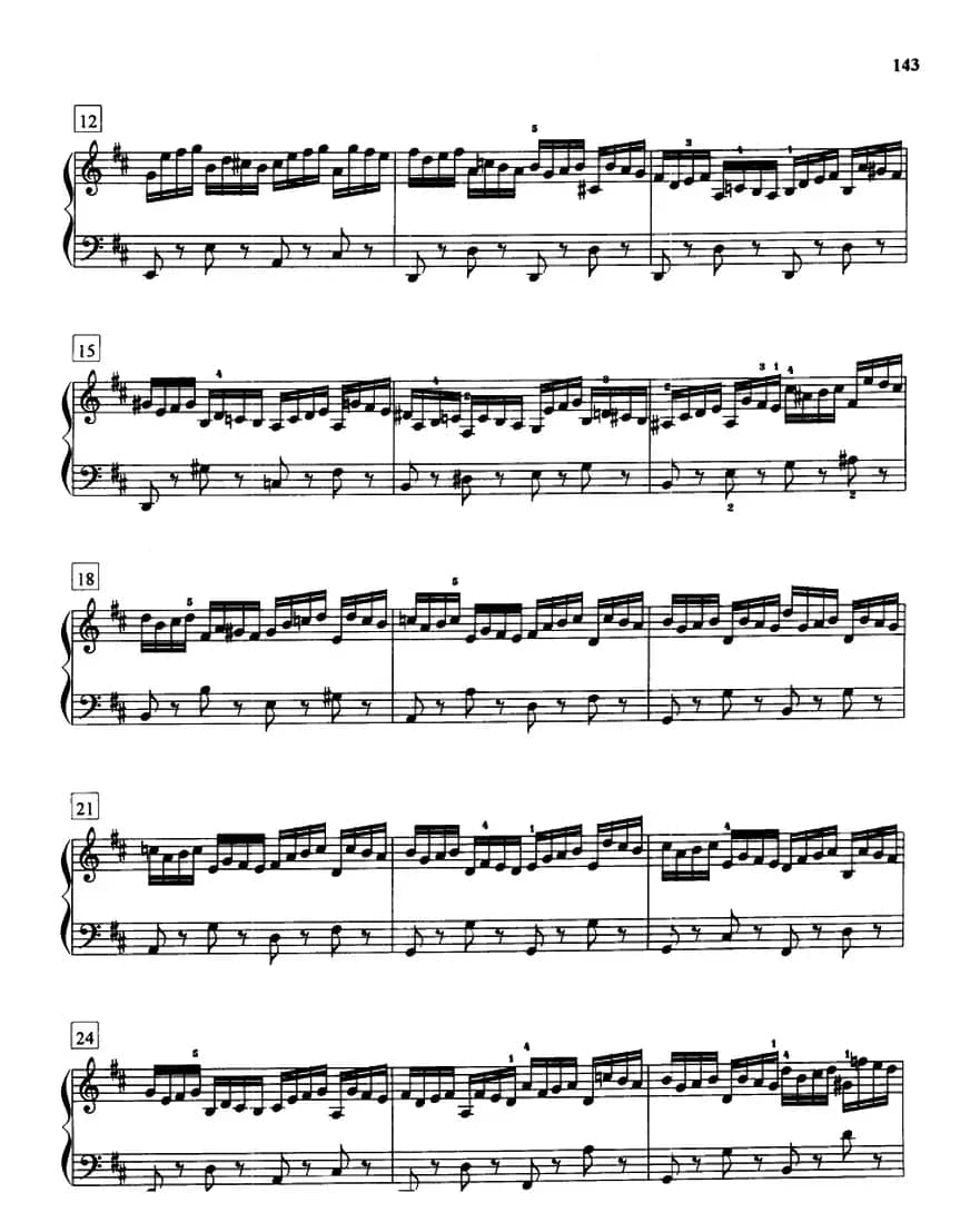 前奏曲与赋格（《平均律》1.No.5）