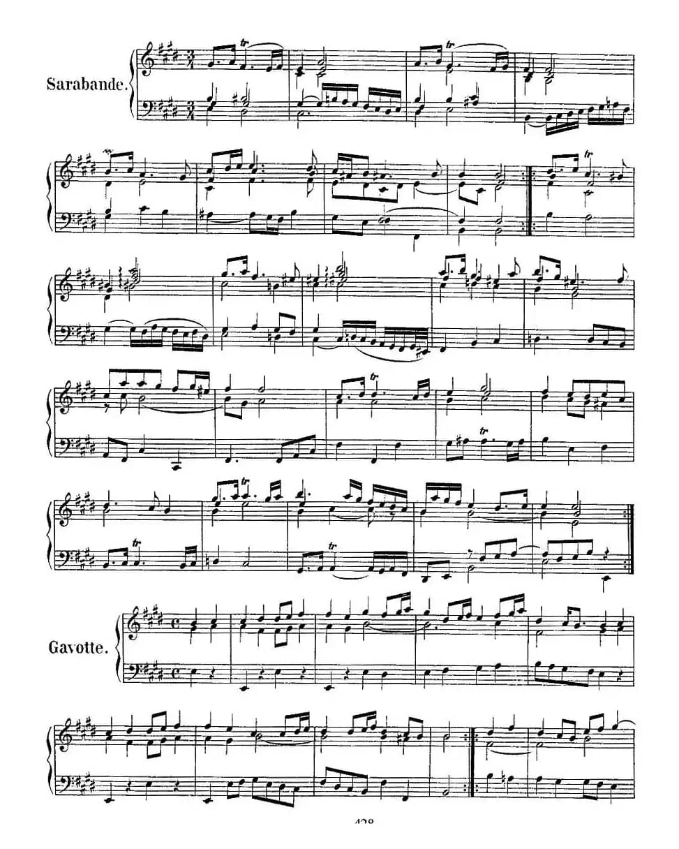 法国组曲之六：E大调 