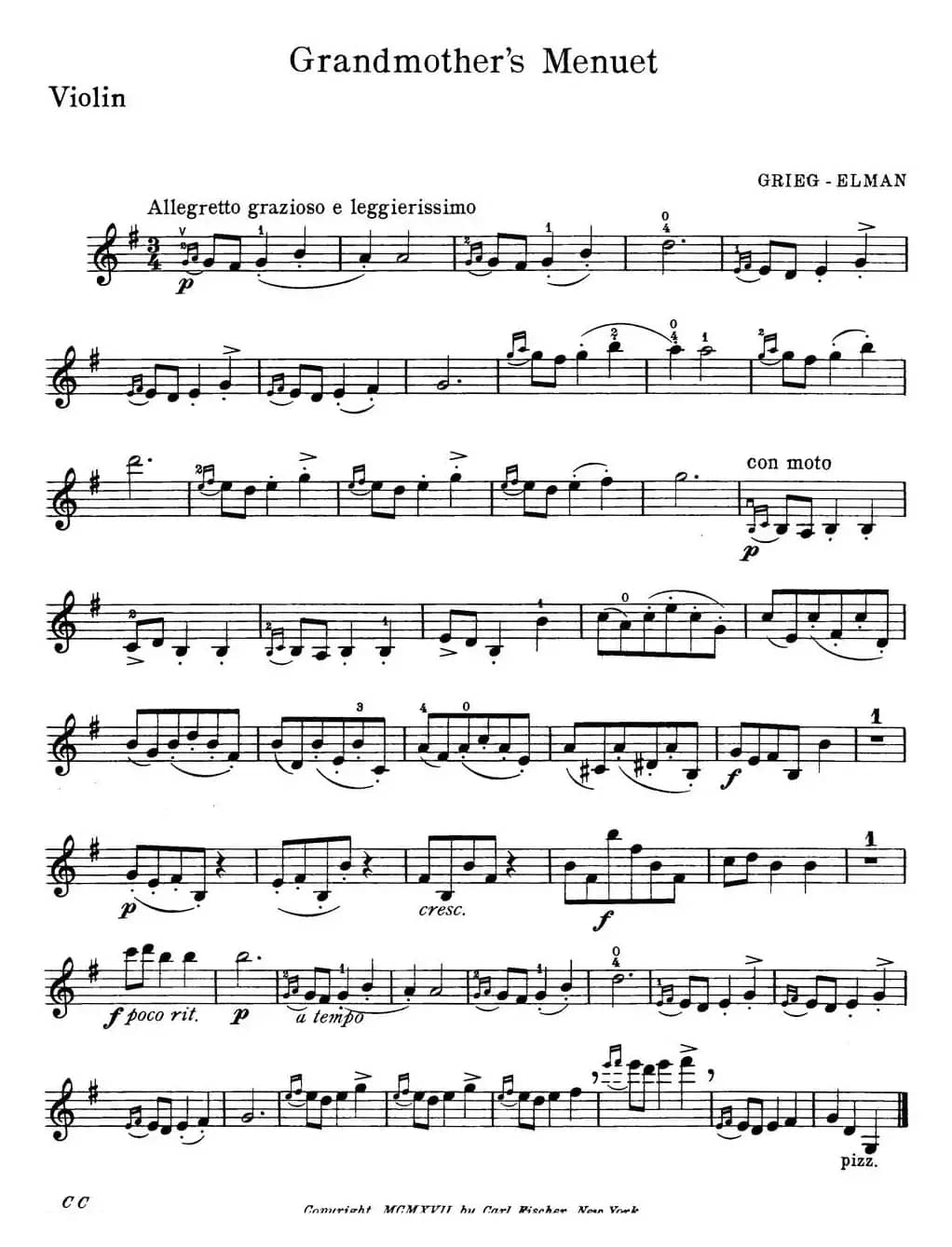 Grandmother's Menuet