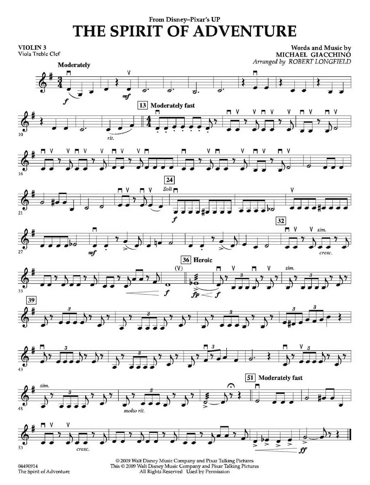 The Spirit of Adventure（交响弦乐团分谱）