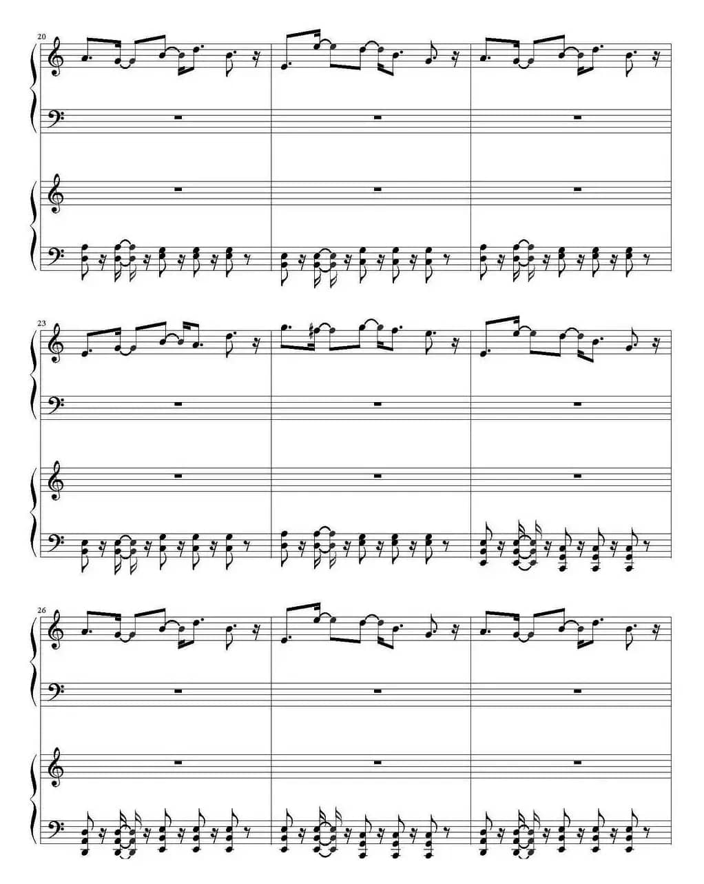 Higher （四手联弹）