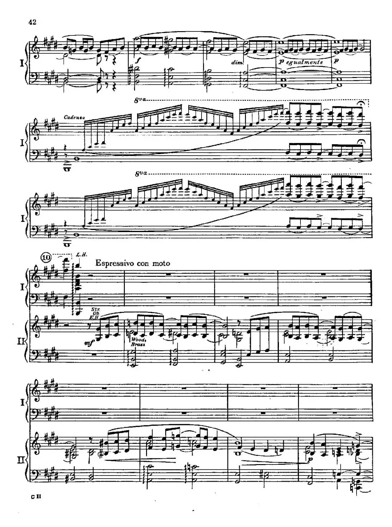 F大调爵士钢琴协奏曲（美版双钢琴原谱 P41—50）