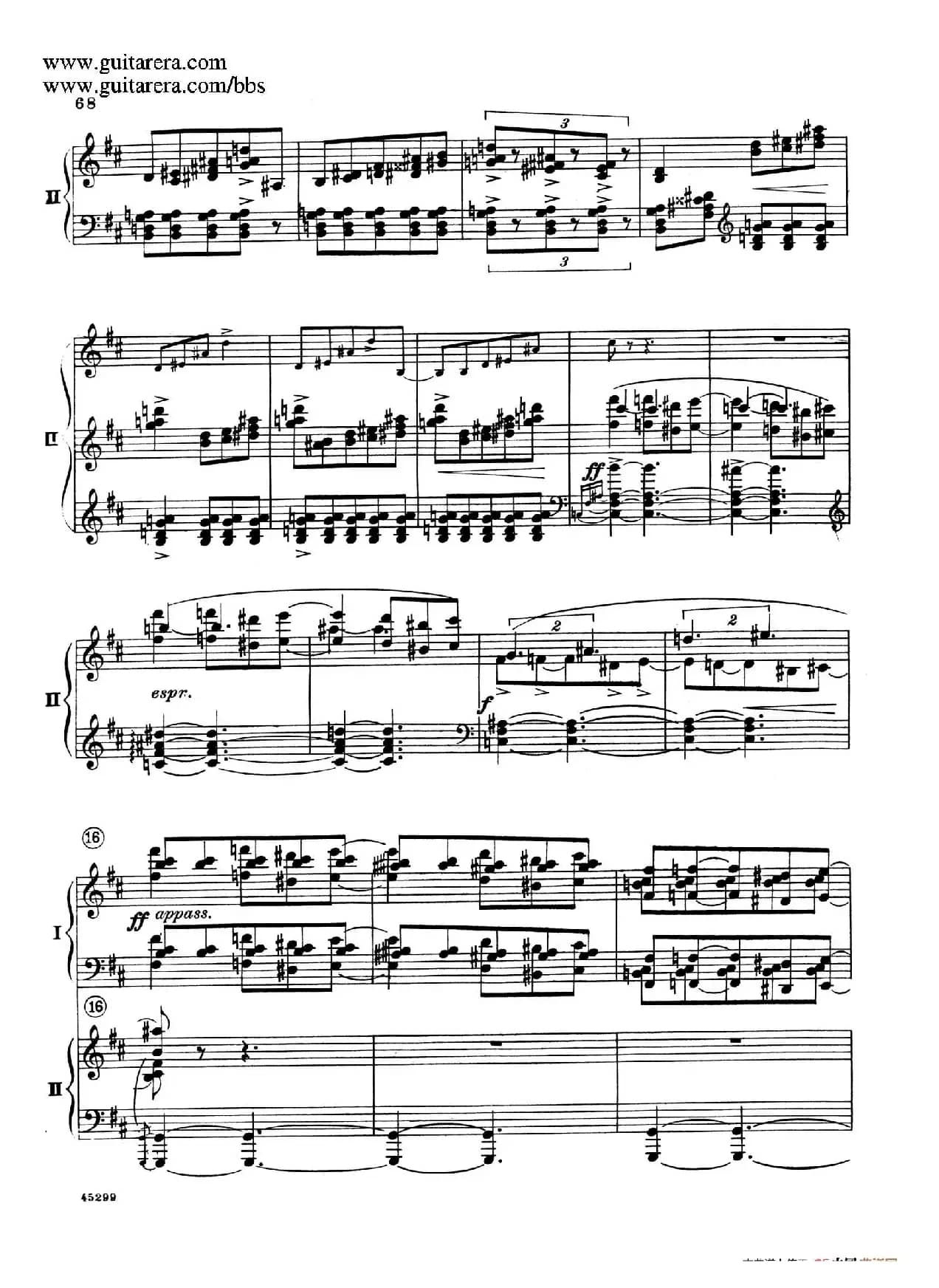 Piano Concerto Op.38（钢琴协奏曲·双钢琴·第三乐章）