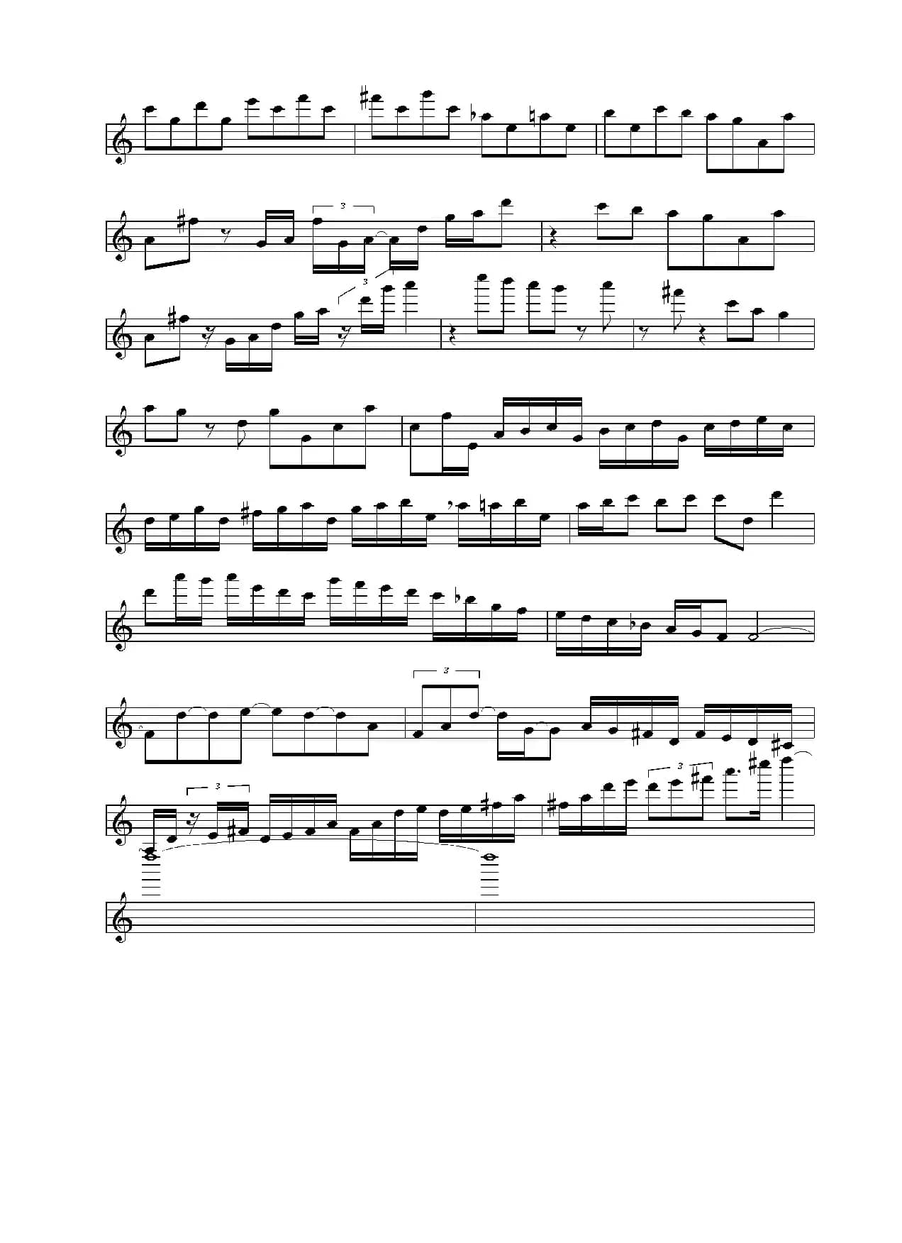 Classical Gas（小提琴谱）