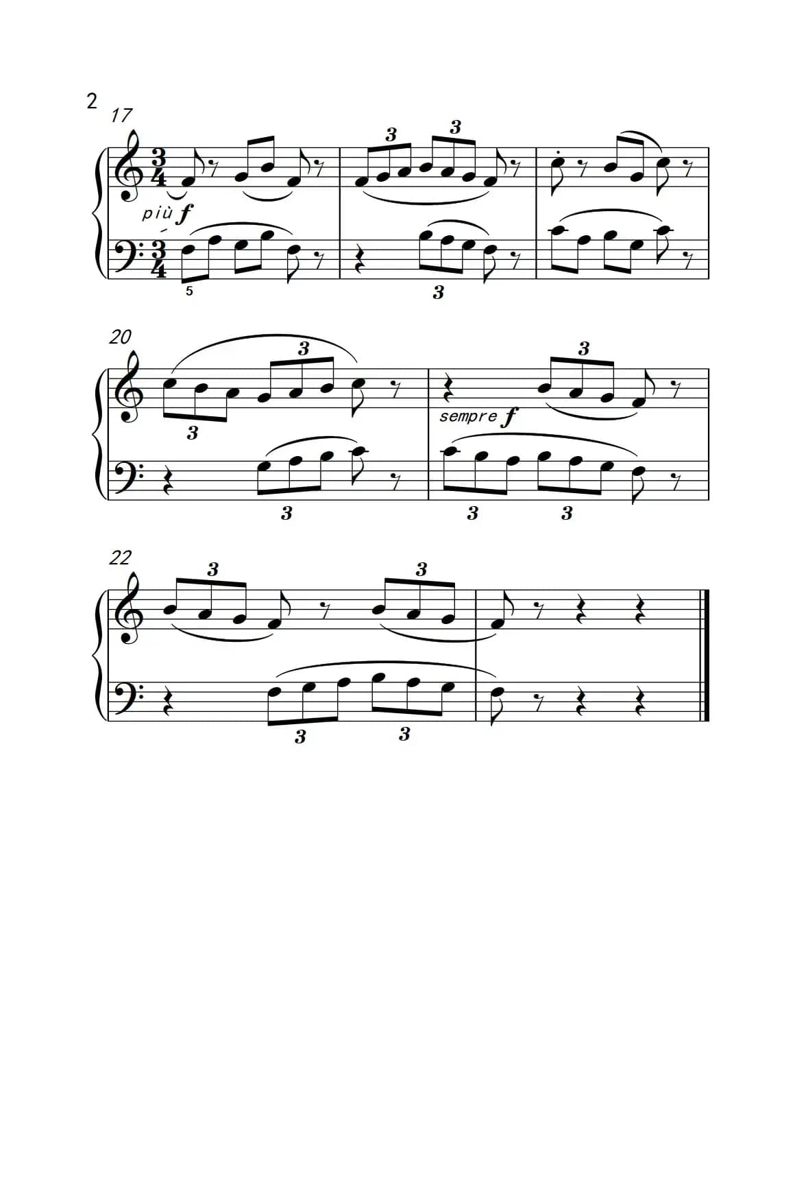 （1）.里底亚调式三连音 钢琴一（巴托克 小宇宙 钢琴教程 2）