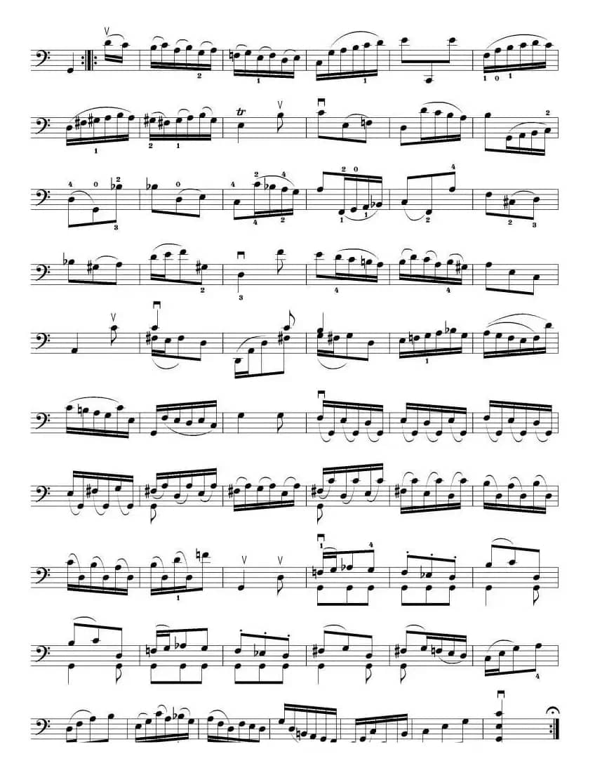 吉格舞曲（大提琴谱）