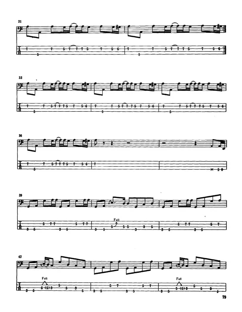 电贝司专业等级第六级(三、自选曲目)