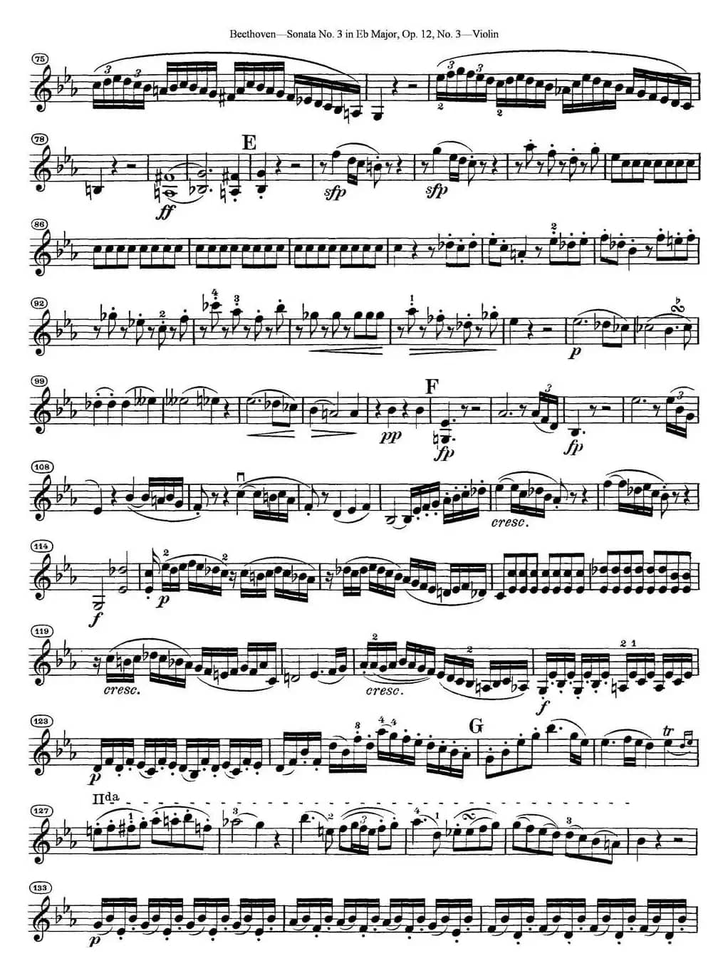 Violin Sonata No.3 in Eb Major Op.12 No.3