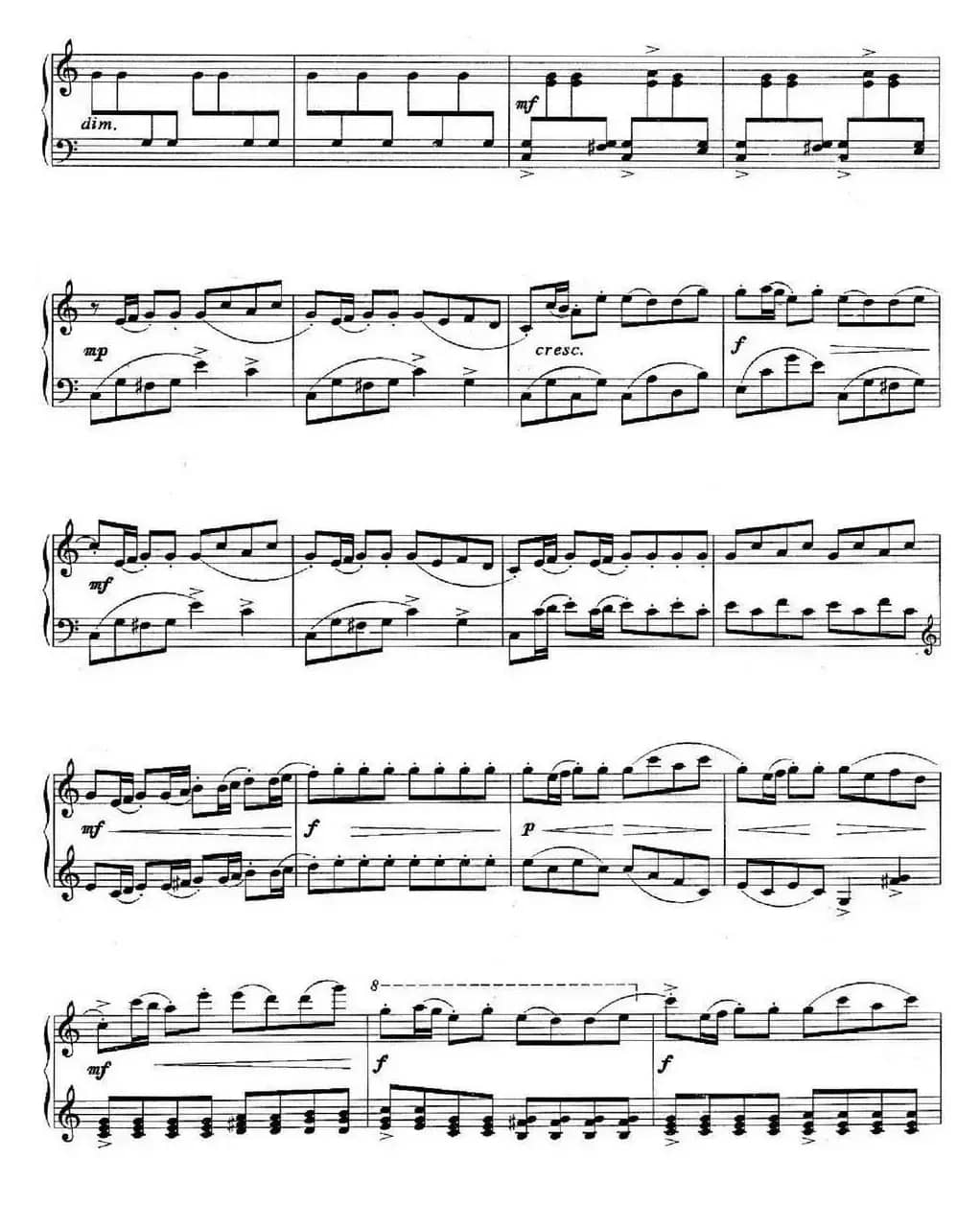 儿童组曲 快乐的节日（钢琴独奏）