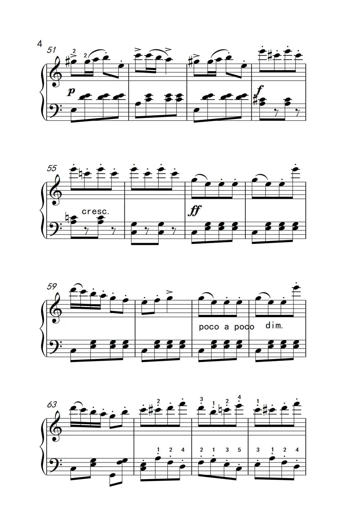 土耳其进行曲（老年大学 钢琴教程 2）