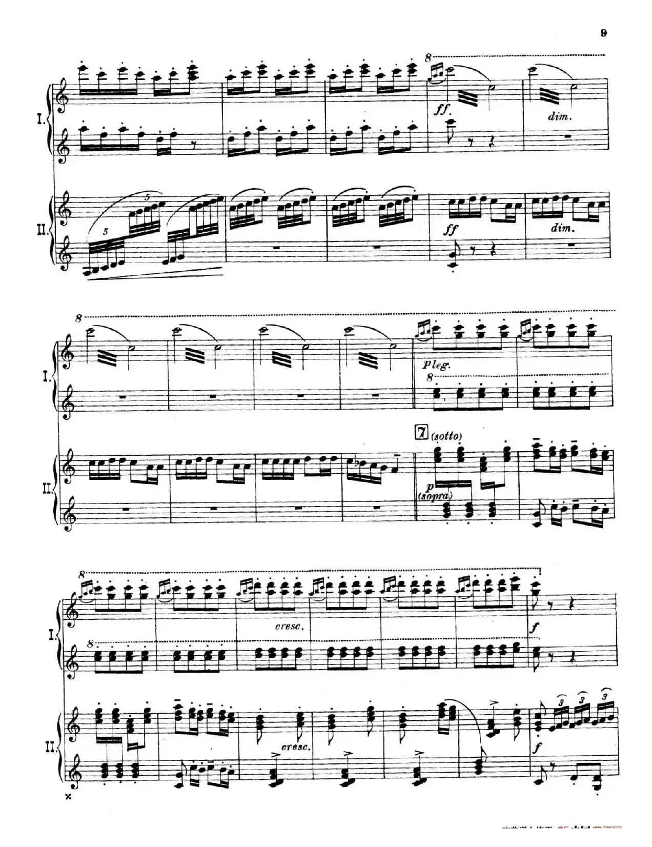 The Pines of Rome(交响诗《罗马的松树》·双钢琴)(第一部分:博尔盖塞别墅的松树)