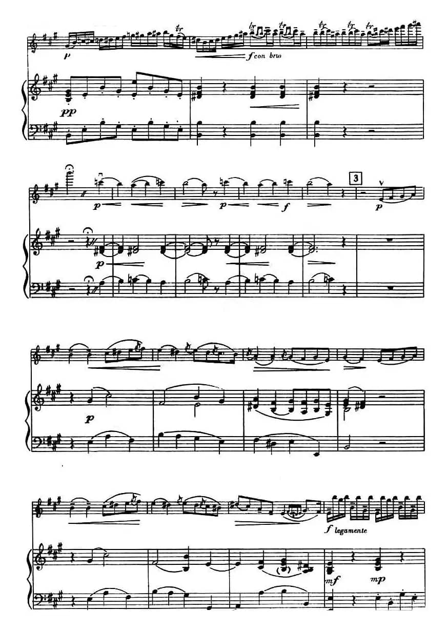 第二十二协奏曲（a小调、小提琴+钢琴伴奏）