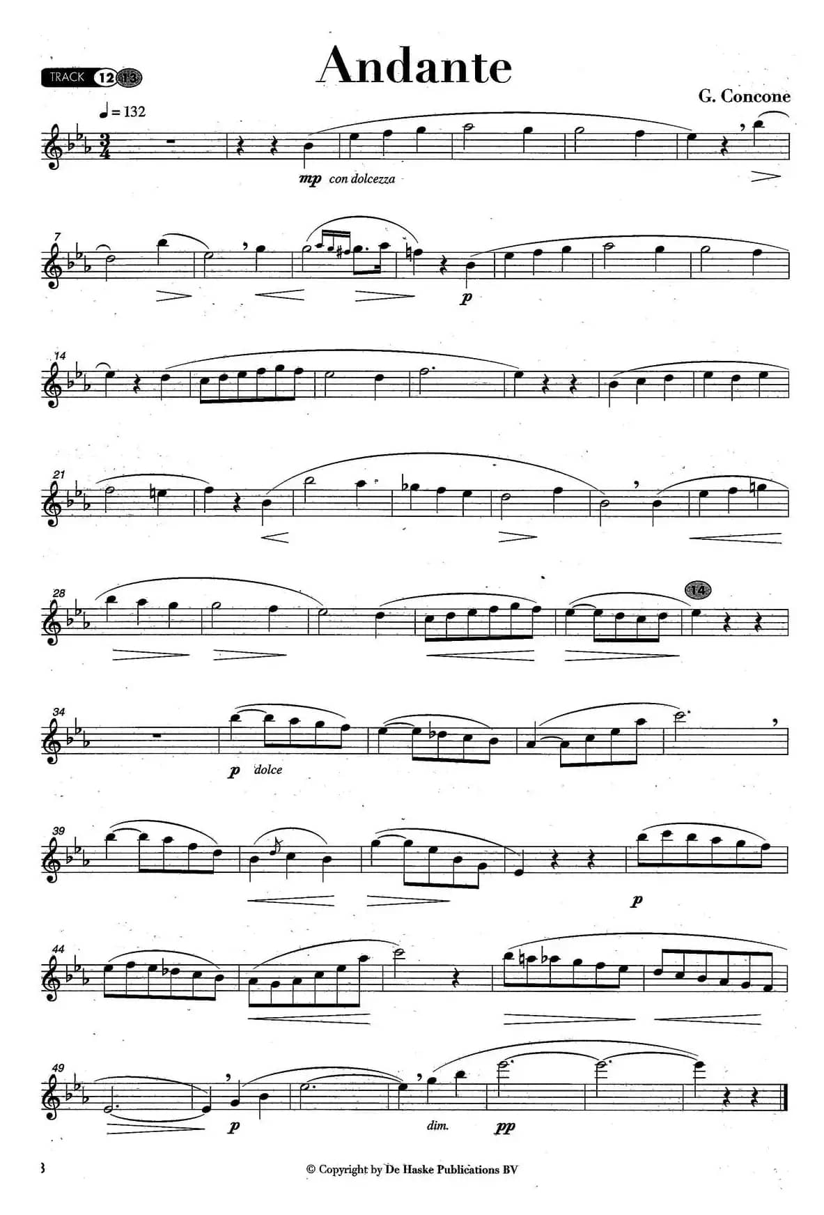 Andante（G·Concone作曲版）