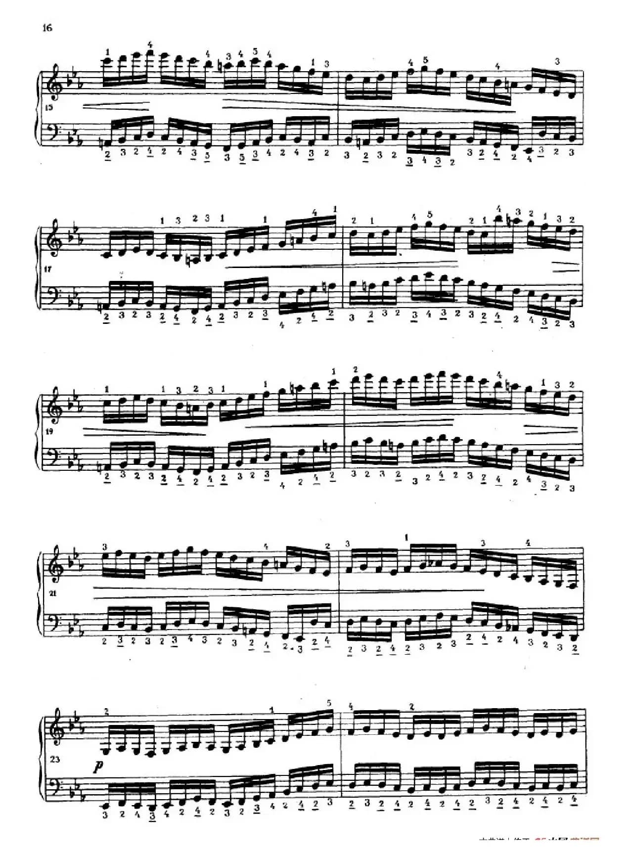 《车尔尼手风琴练习曲集》第Ⅳ册（第3——5首）