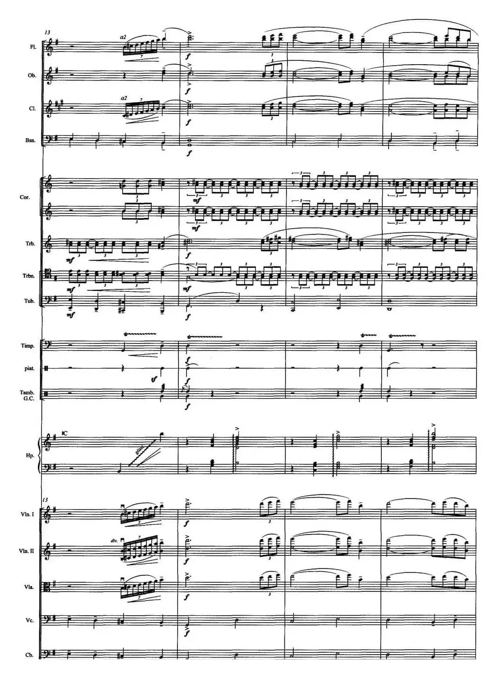 壮美的牧歌（交响音诗、总谱）