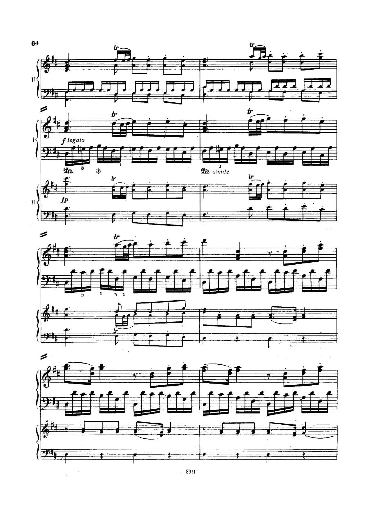 Concerto no 5 K 175 - 2 Piano（Ⅰ）