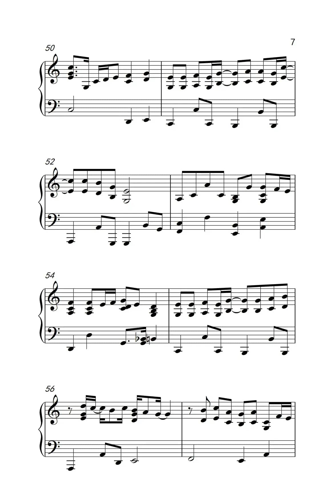 记得（《弹吧音教》制谱版）