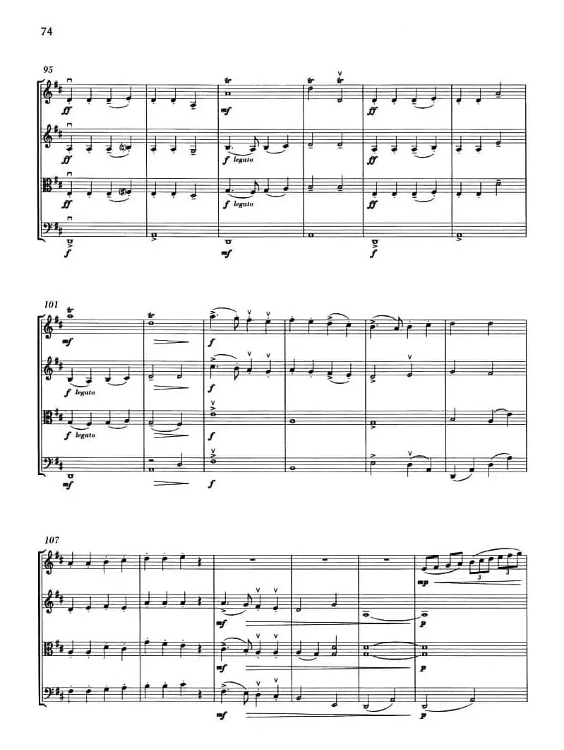 GOOD KING WENCESLAS（弦乐四重奏）