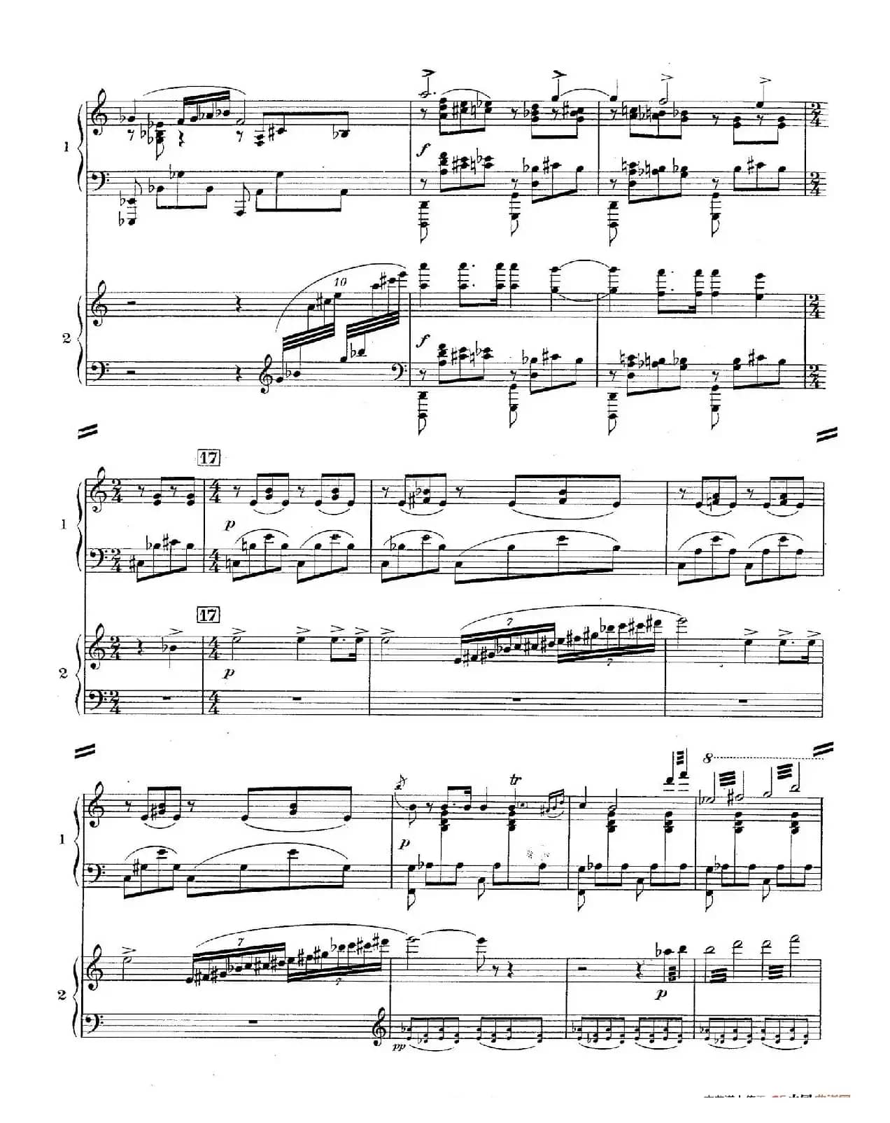 Concerto for 2 Pianos in d Minor（d小调双钢琴协奏曲· 第一乐章）