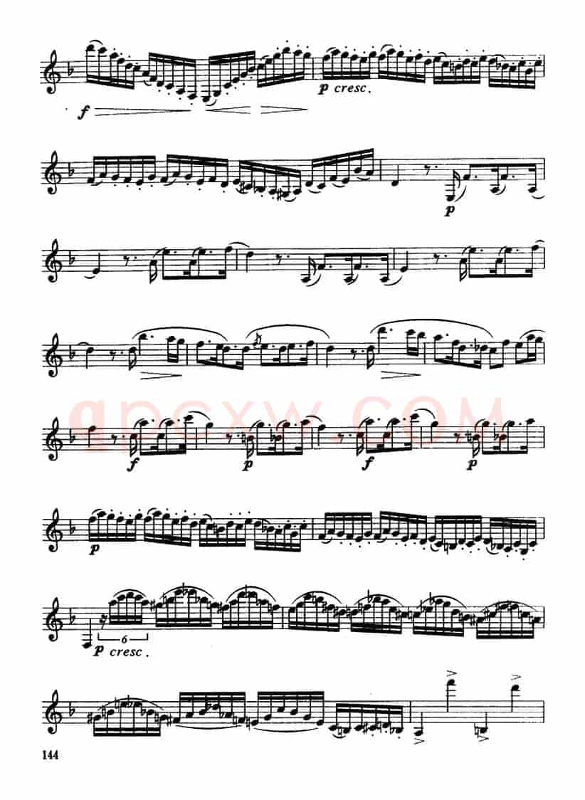 单簧管高级练习曲3首