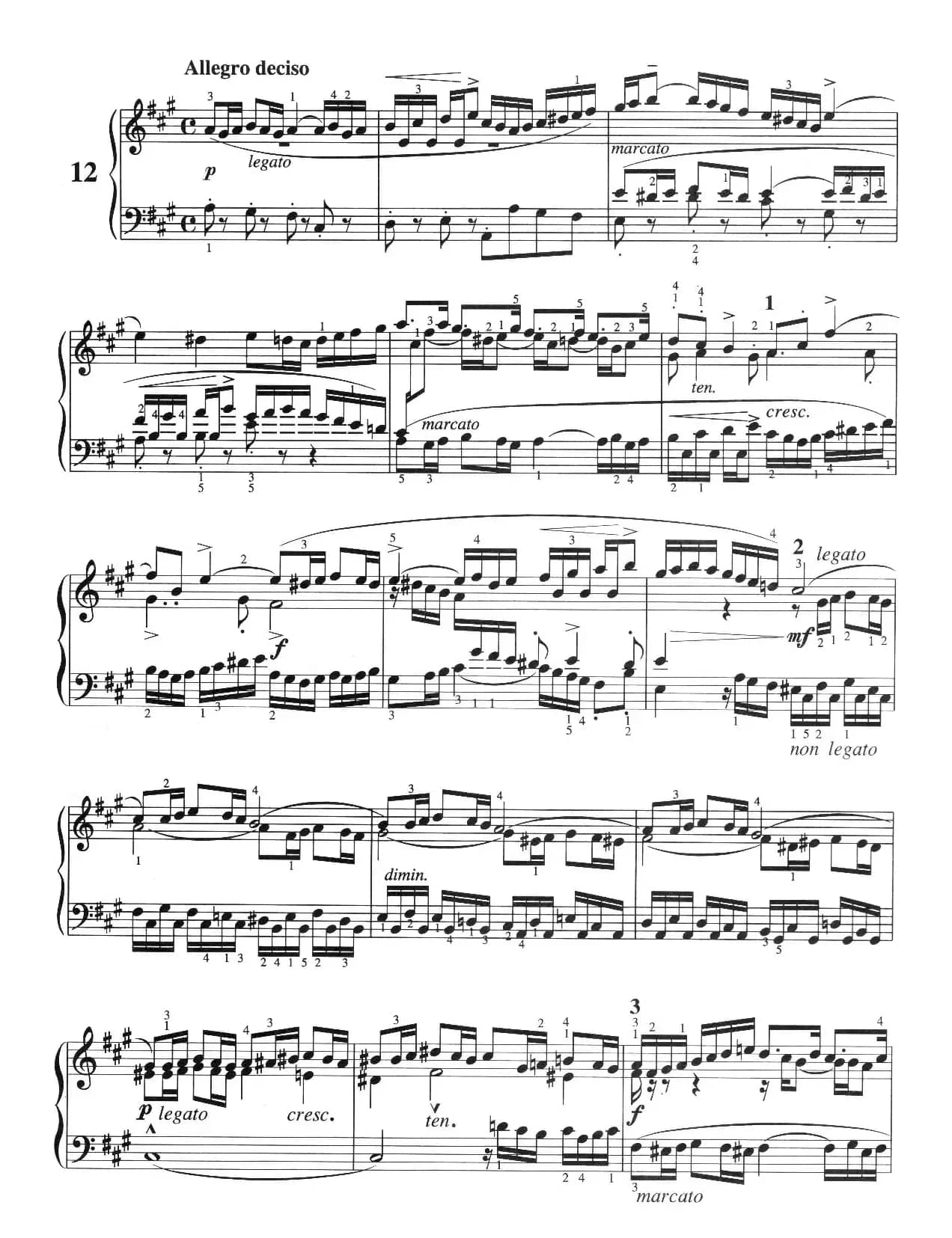 三部创意曲 No.12（人音2000.10首版）