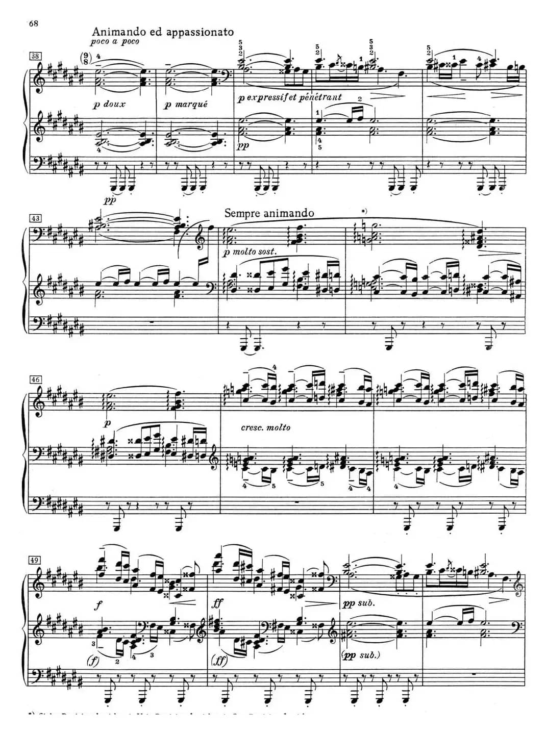 德彪西12首钢琴练习曲（10 对峙音响练习v1.0 sonorités opposées）