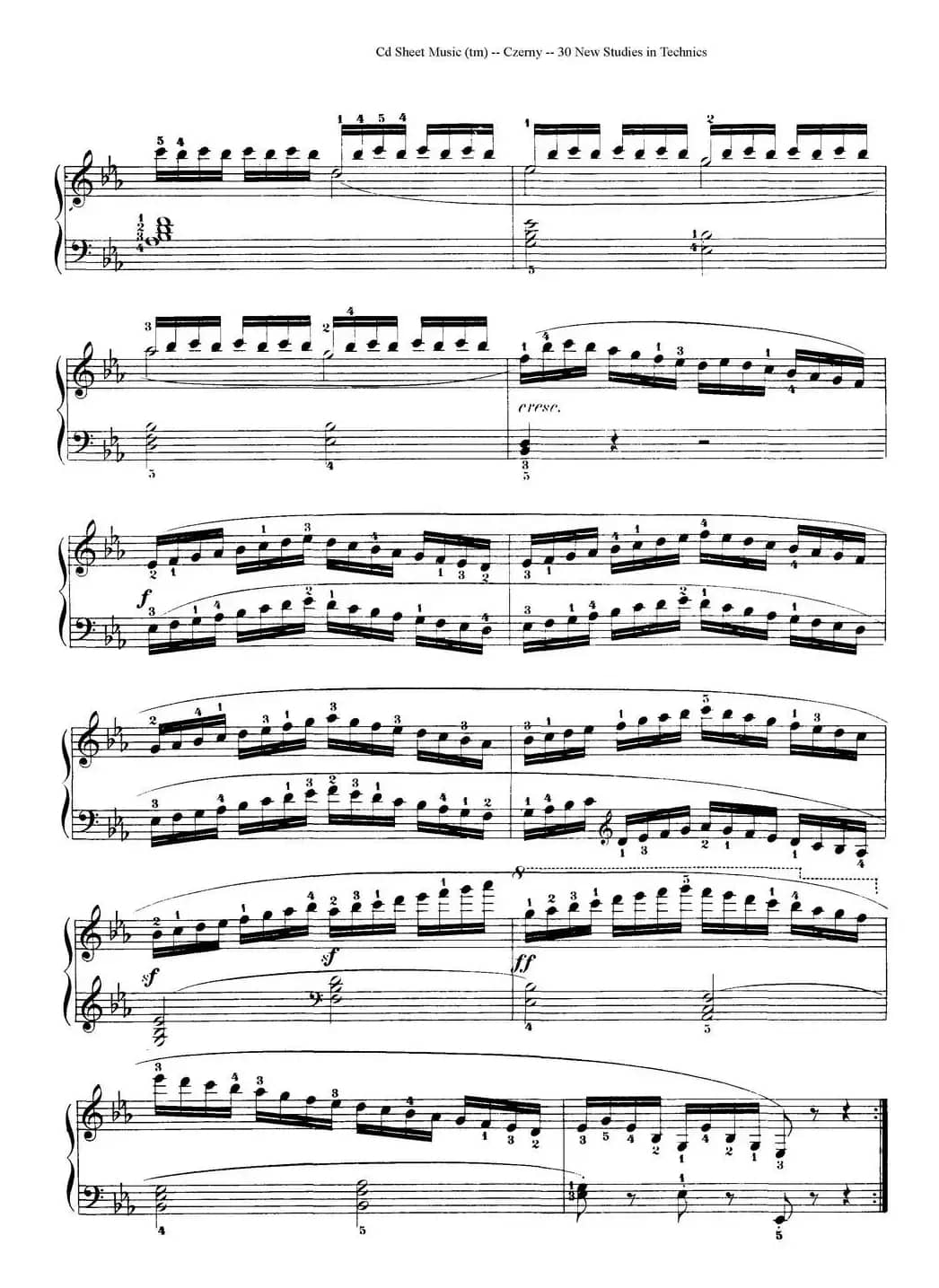 Czerny - 30 New Studies - 18（车尔尼Op849 - 30首练习曲）